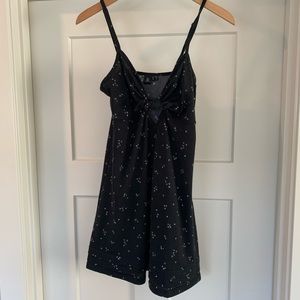 Volcom black front tie dress, worn once